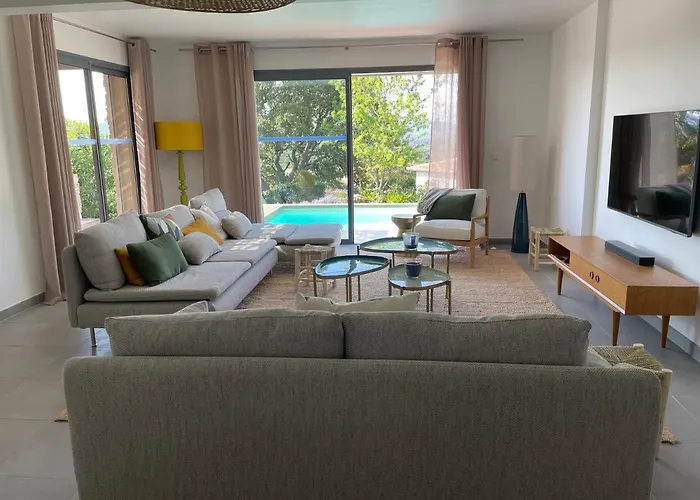 Villa Terra Vecchia, 6 Ou 12 Personnes, Vue Imprenable, Piscine Chauffee